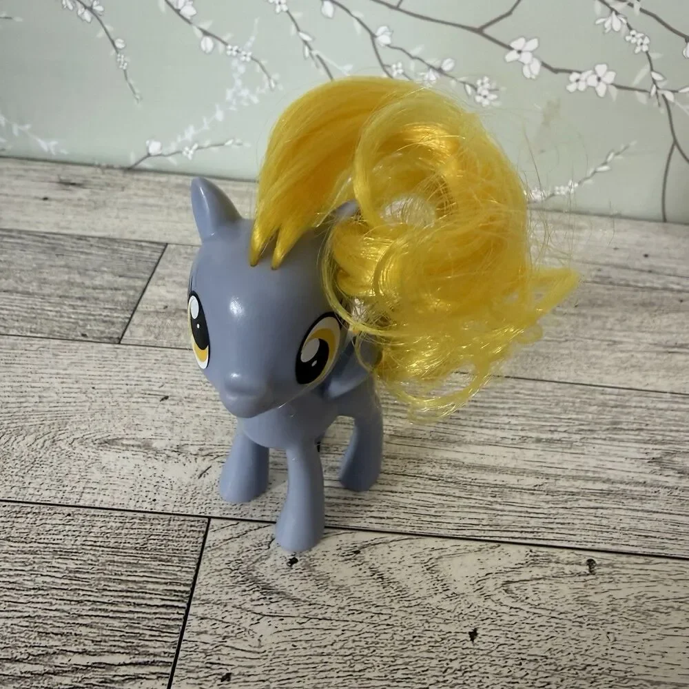 My Little Pony Derpy Hooves Muffin Brushable 3” G4 Pegasus Figure 2016 Rare!!